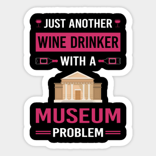 Wine Drinker Museum Sticker